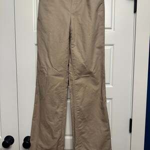 Banana Republic Jackson Fit Dress Pants Sz 4L Beige Cotton Stretch